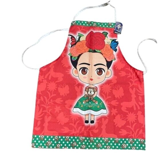 Mexican Artisan Apron multicolored classic halter and back straps MULTIPURPUSE - Picture 1 of 9